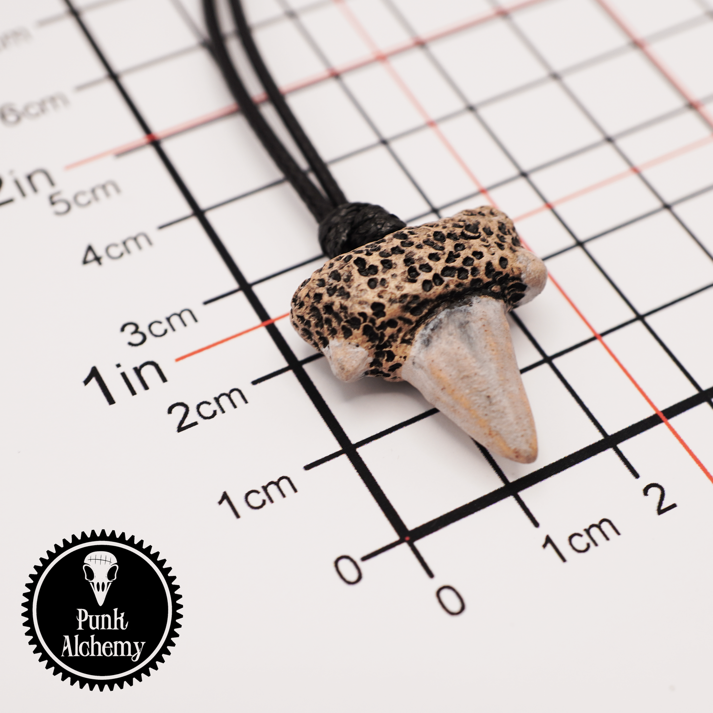 Ceramic Necklace - Shark Tooth Pendant