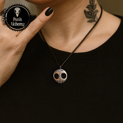 Mini Ceramic Necklace – Skull