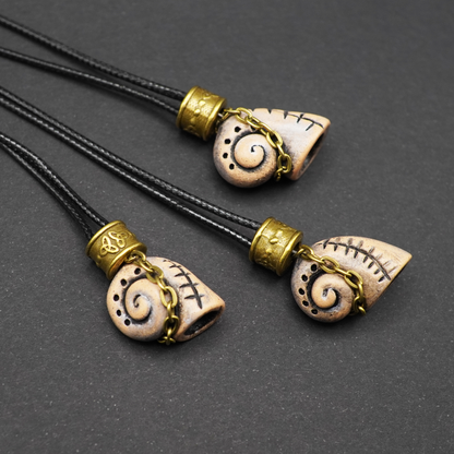 Ceramic Necklace – Handcrafted Snail Shell Necklace