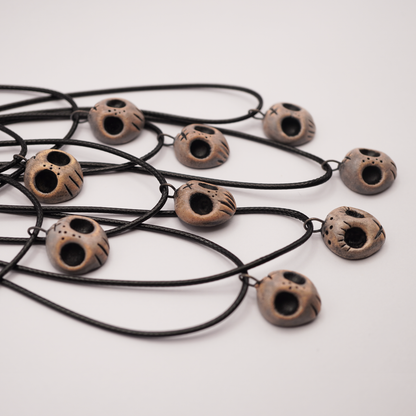 Mini Ceramic Necklace – Skull