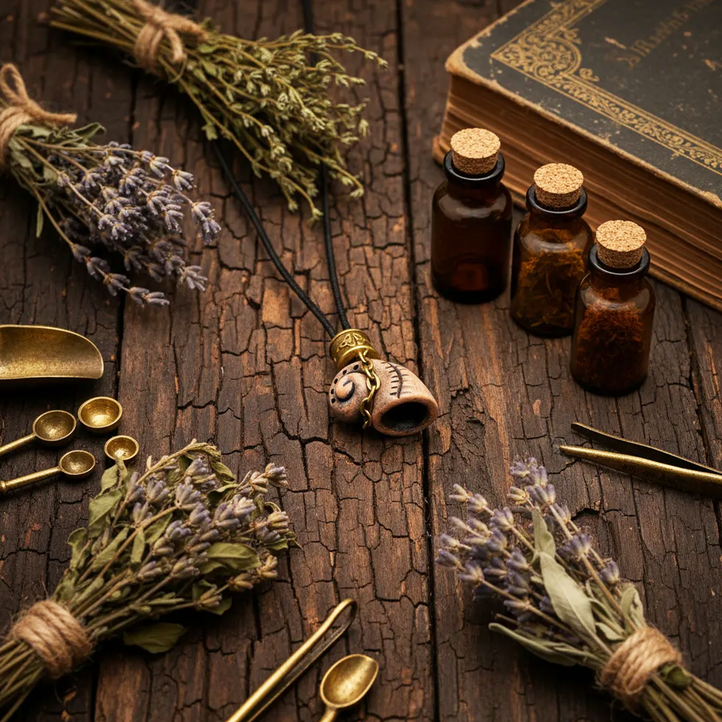 Ceramic Necklace – Handcrafted Snail Shell Necklace