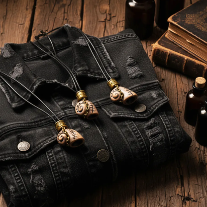 Ceramic Necklace – Handcrafted Snail Shell Necklace