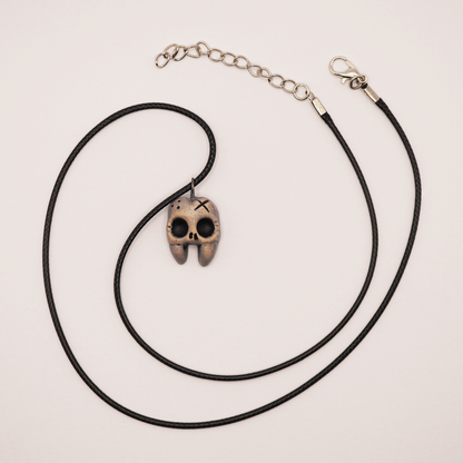 Mini Ceramic Necklace – Tooth Skull