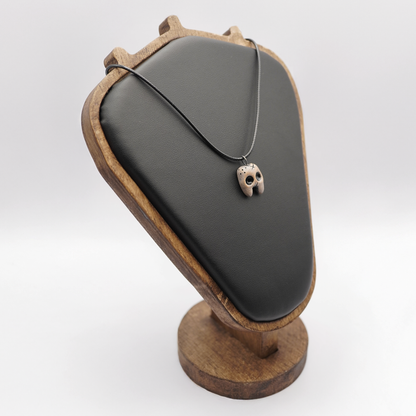 Mini Ceramic Necklace – Tooth Skull