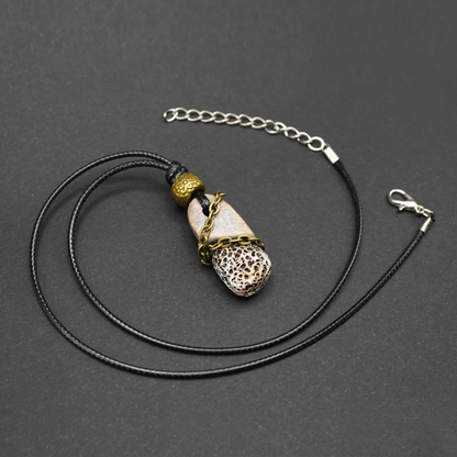 Ceramic Necklace – Stone Relic Pendant