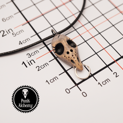 Ceramic Necklace – Mini Bird Skull