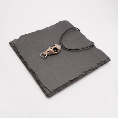 Ceramic Necklace – Mini Bird Skull