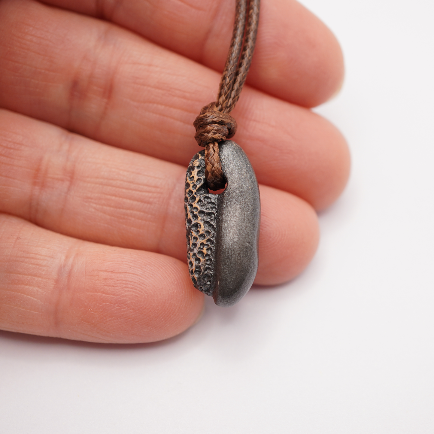 Metallic Stone Bean Necklace