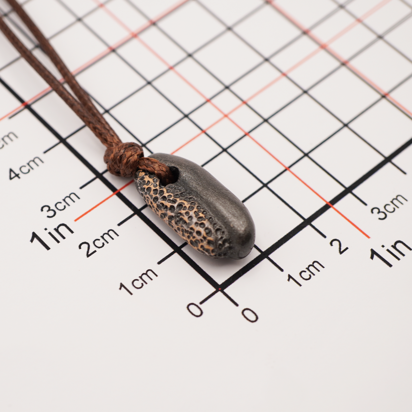 Metallic Stone Bean Necklace