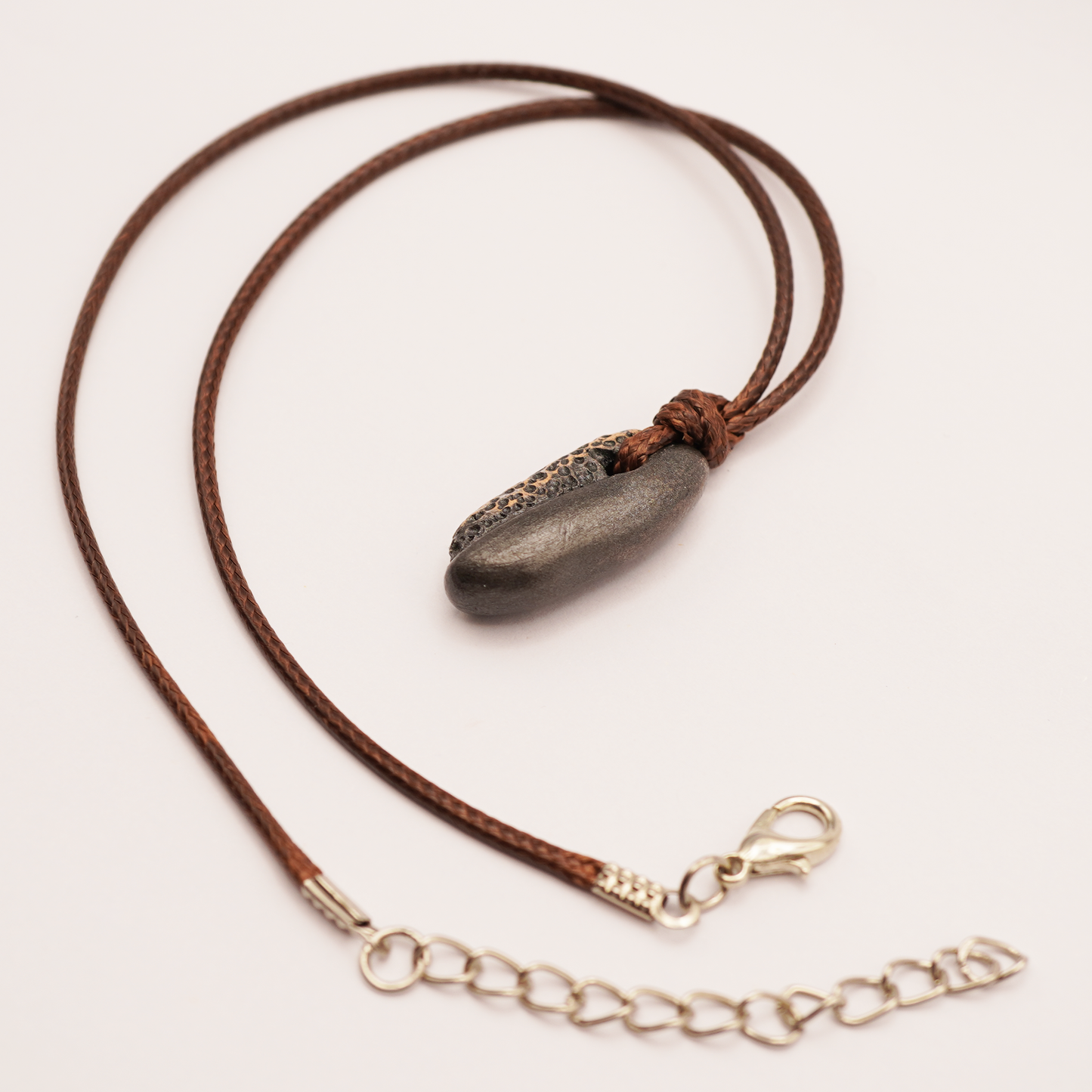 Metallic Stone Bean Necklace