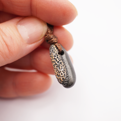 Metallic Stone Bean Necklace