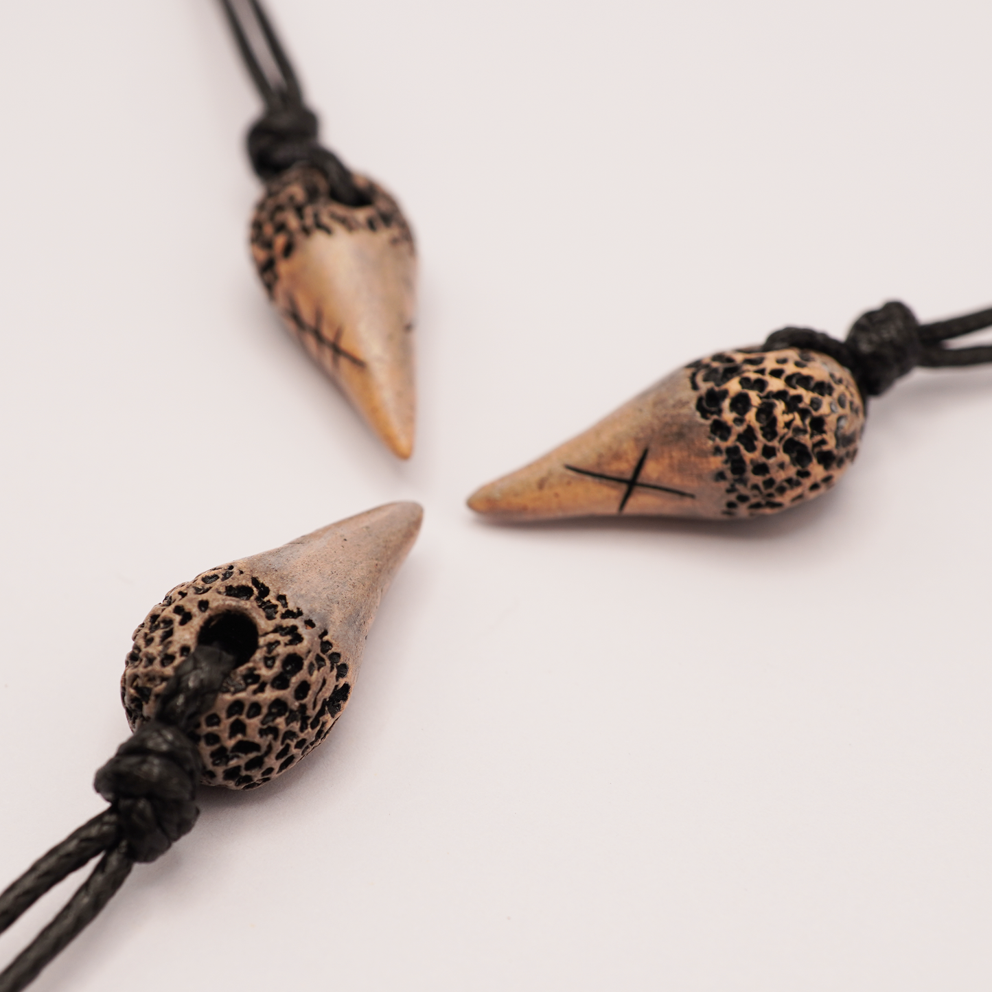 Ceramic Necklace - Tooth Pendant