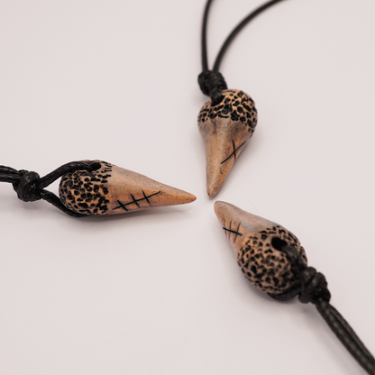 Ceramic Necklace - Tooth Pendant