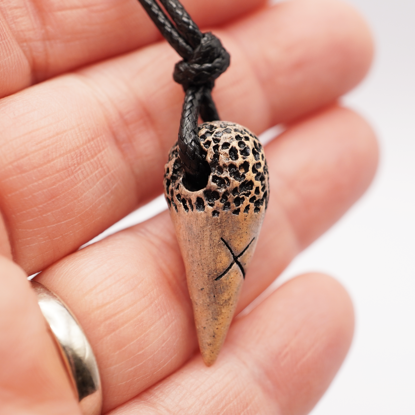 Ceramic Necklace - Tooth Pendant