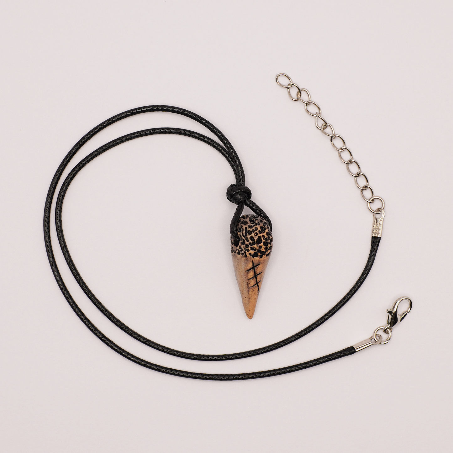 Ceramic Necklace - Tooth Pendant