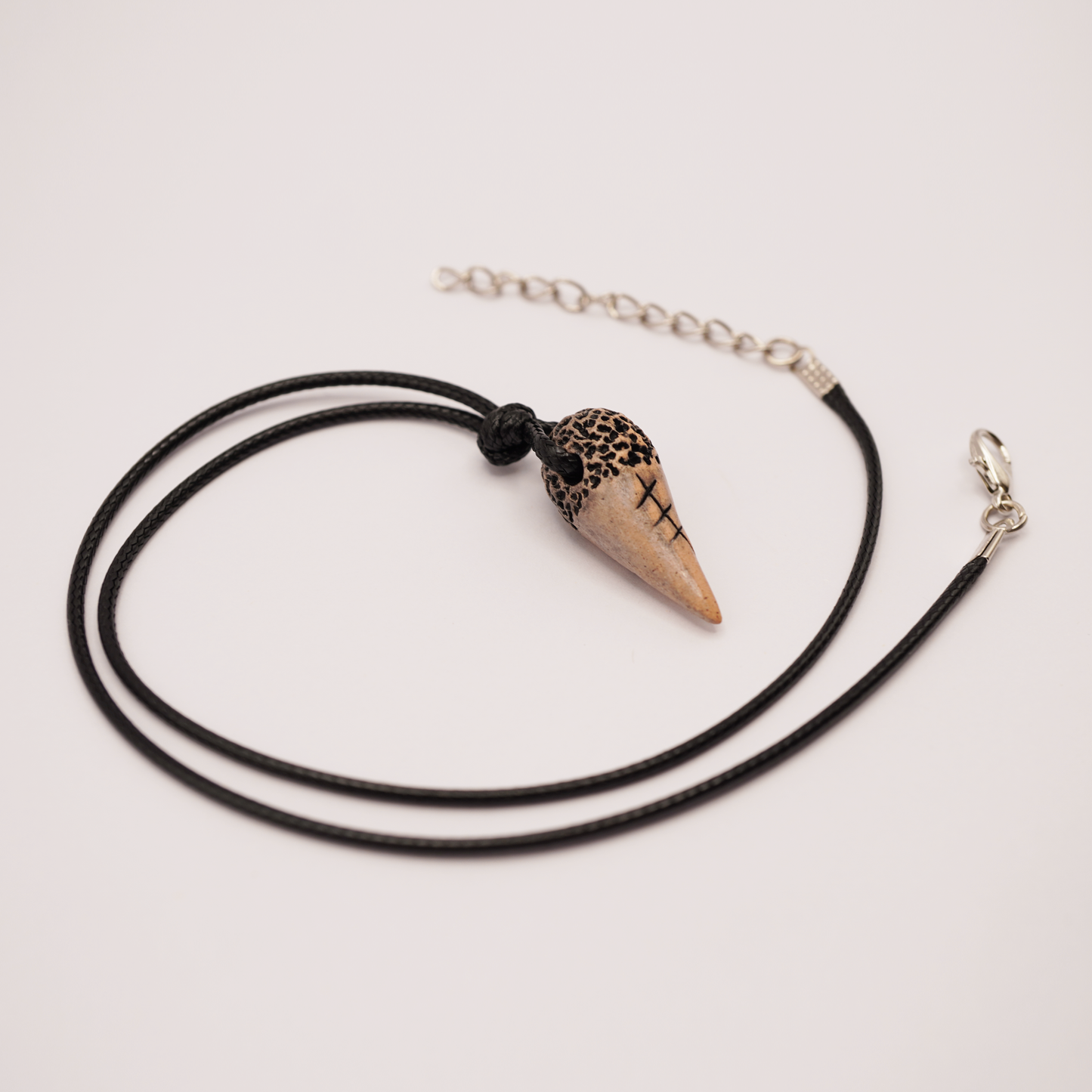 Ceramic Necklace - Tooth Pendant