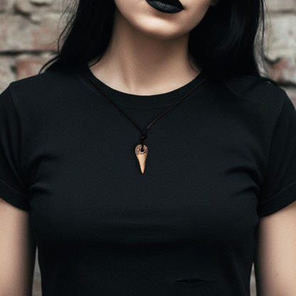 Ceramic Necklace - Tooth Pendant