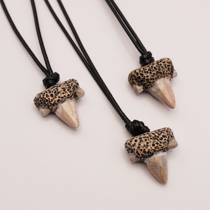 Ceramic Necklace - Shark Tooth Pendant