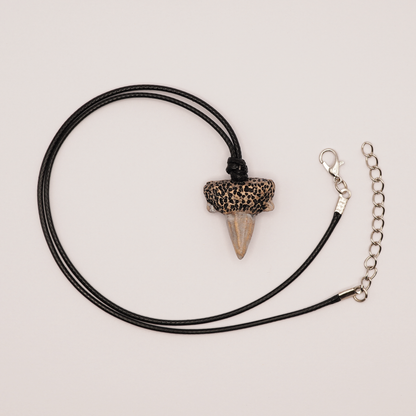 Ceramic Necklace - Shark Tooth Pendant