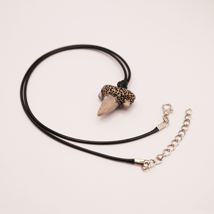Ceramic Necklace - Shark Tooth Pendant