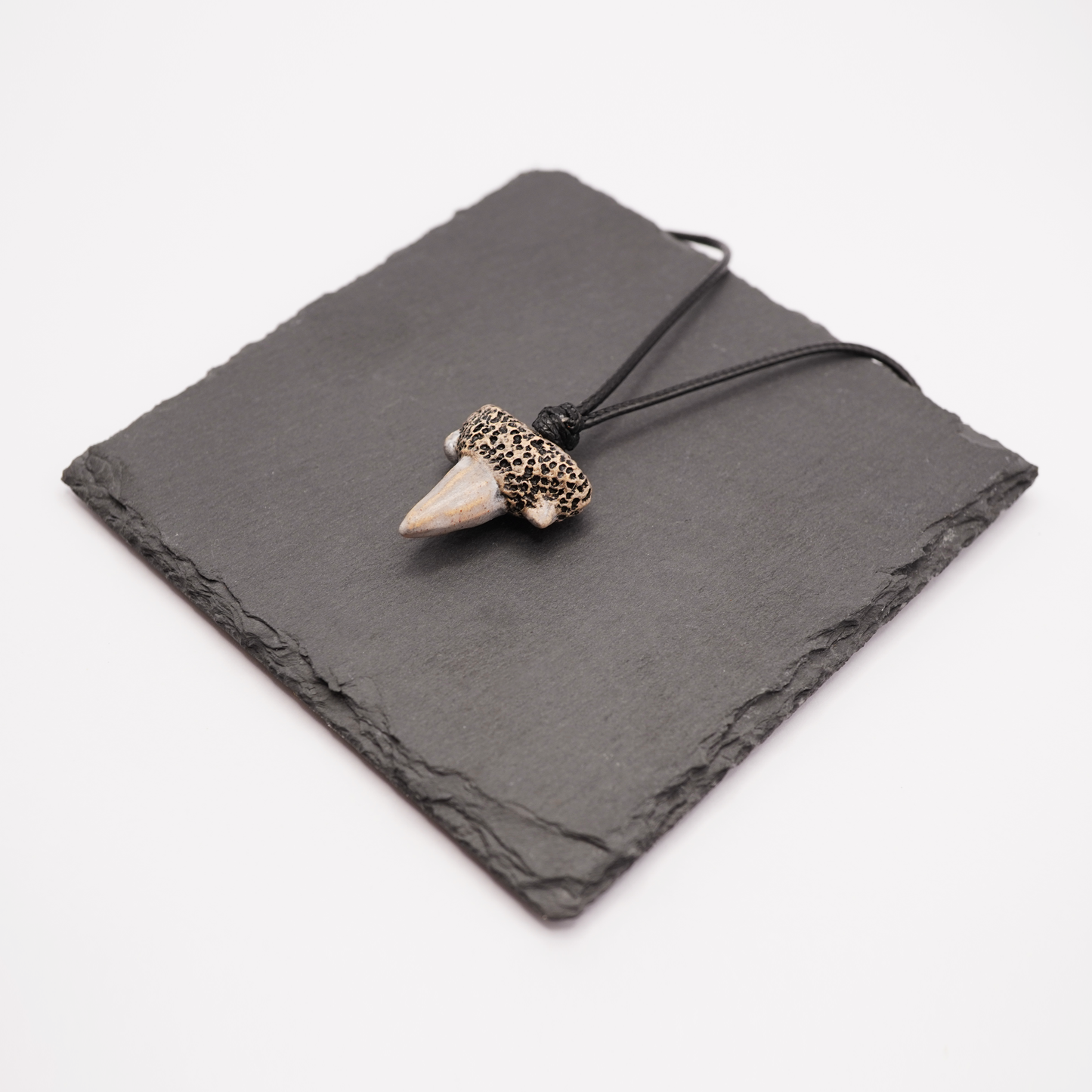Ceramic Necklace - Shark Tooth Pendant