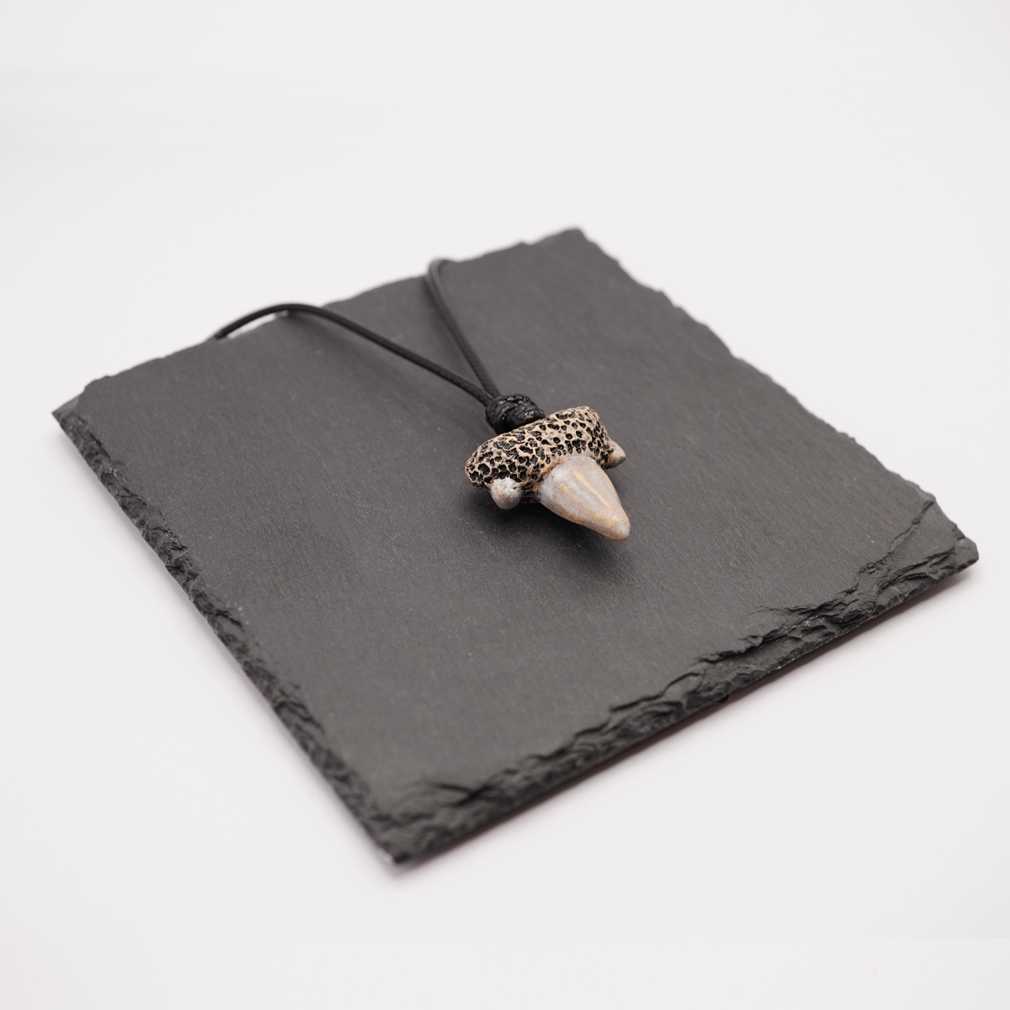 Ceramic Necklace - Shark Tooth Pendant